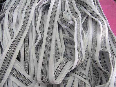 服装辅料_厂家现货销售高档环保涤纶金银丝针织包边带间色带装饰带